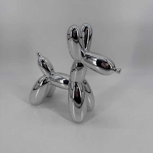 Jeff Koons Balloon Dog Sculpture - Modern Pop Art Home Decor - Picture 1 of 2